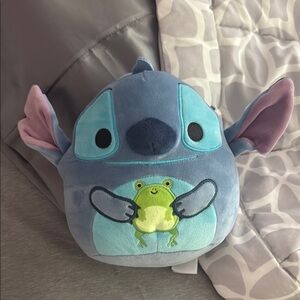 Stitch x Squishmallow Frog Plushie